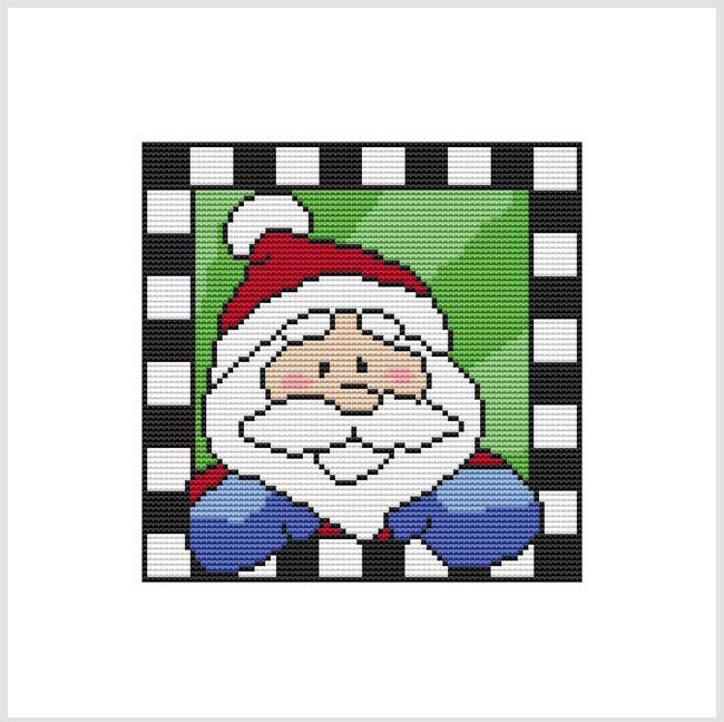 (image for) Country Christmas Checkered - SANTA